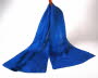 Woad-dyed silk scarf detail